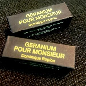 Frederic Malle parfum geranium pour monsieur 1.2ml. UNISEX. Price for two